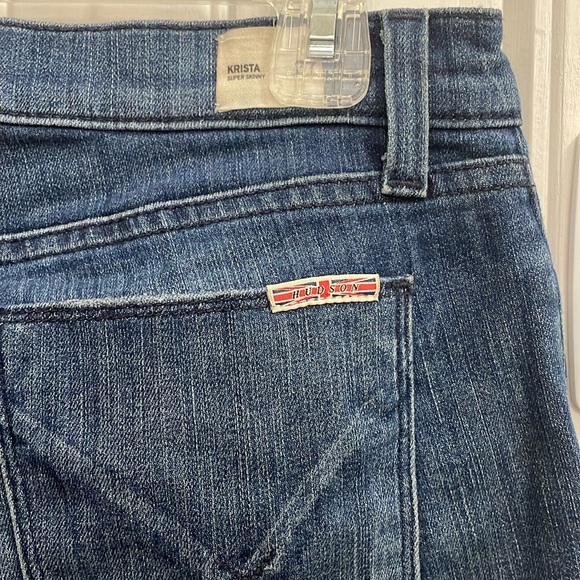 ❤️HUDSON KRISTA distressed blue jeans.  27 - Picture 6 of 8